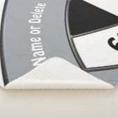 バレーボパーソナライズされたール選手向けシニアギフト シェルパブランケット (3/4)