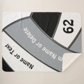 バレーボパーソナライズされたール選手向けシニアギフト シェルパブランケット (正面(横))