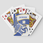 バレーボ🏐ル（青と白） トランプ (裏面)