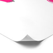 バレーボレーガールバレーボールデザイン ポスター (角)