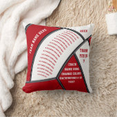 バレーボーパーソナライズされたルコーチギフトアイディア クッション (ブランケット)