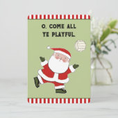 バレーボールおもしろいのクリスマス シーズンカード (スタンド正面)