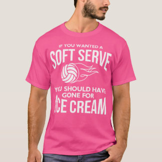 バレーボールおもしろいソフトクリーム Tシャツ