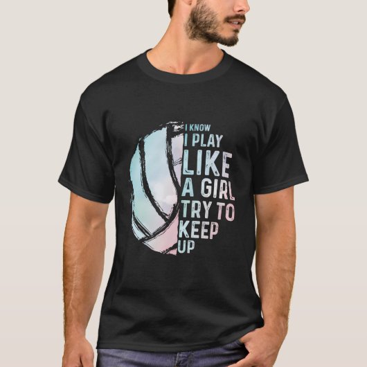 バレーボールおもしろいデザイン女子ユースポ10代のー Tシャツ (正面)
