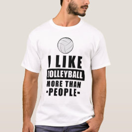 バレーボールおもしろいデザイン Tシャツ