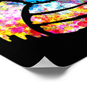 バレーボールおもしろいプレゼントパパママ選手コーチ ポスター (角)