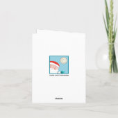 バレーボールおもしろいホリデークリスマスカード シーズンカード (裏面)