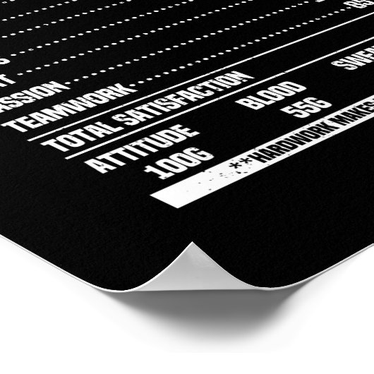 バレーボールおもしろい栄養ファクトVballチームファン ポスター (角)