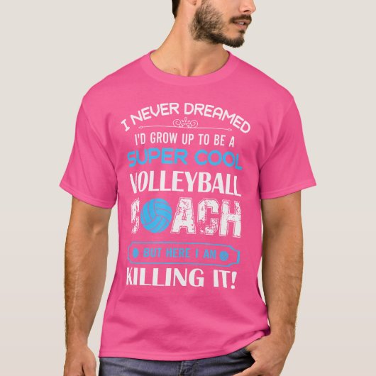 バレーボールおもしろい監督 Tシャツ (正面)