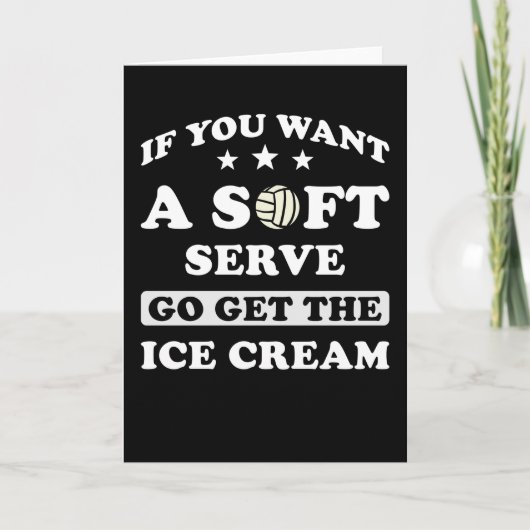 バレーボールおもしろい贈り物 カード (正面)