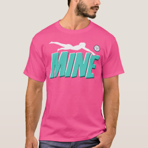 バレーボールおもしろい鉱山 Tシャツ