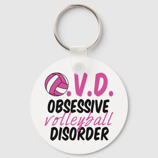 バレーボールおもしろい キーホルダー (正面)