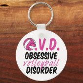 バレーボールおもしろい キーホルダー (正面)