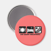 バレーボールおもしろい マグネット (正面/裏面)