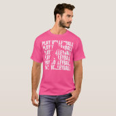 バレーボールおもしろい Tシャツ (正面フル)