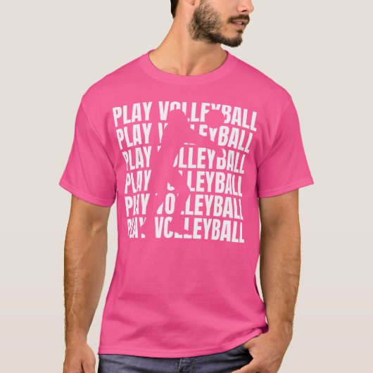 バレーボールおもしろい Tシャツ (正面)