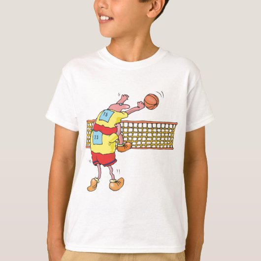 バレーボールおもしろい Tシャツ (正面)