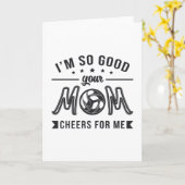 バレーボールお母さん応援選手チーム カード (黄色い花)