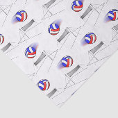 バレーボールがネットの上を飛ぶ 薄葉紙 (詳細)