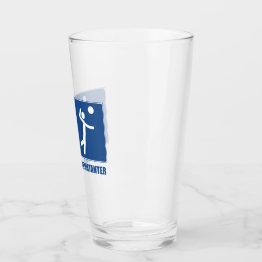 バレーボールが大切なのは仕事だ タンブラーグラス (左)