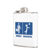 バレーボールが大切なのは仕事だ フラスク (左)