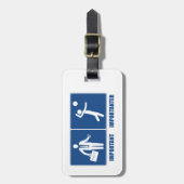 バレーボールが大切なのは仕事だ ラゲッジタグ (正面縦)