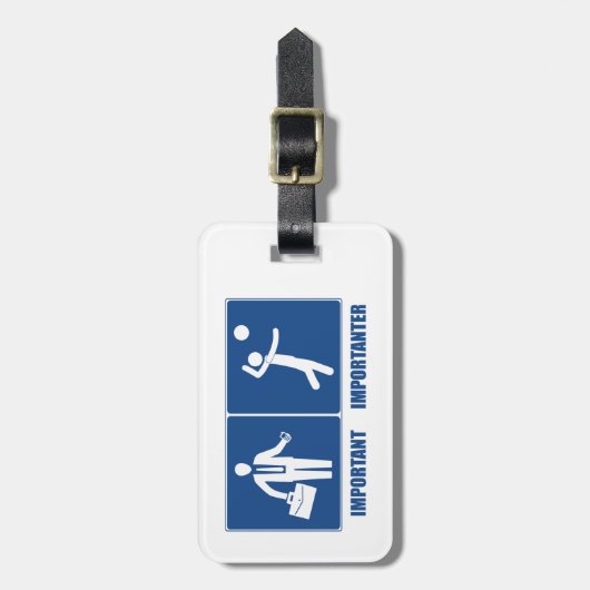 バレーボールが大切なのは仕事だ ラゲッジタグ (正面縦)