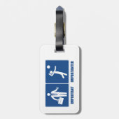 バレーボールが大切なのは仕事だ ラゲッジタグ (裏面縦)