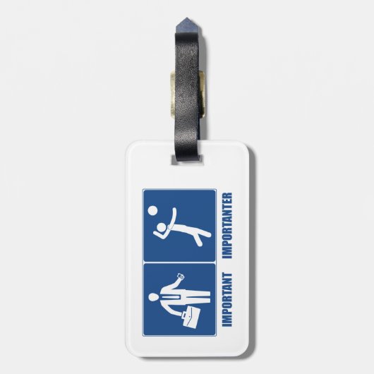 バレーボールが大切なのは仕事だ ラゲッジタグ (裏面縦)