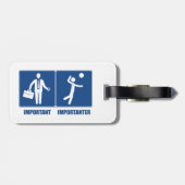 バレーボールが大切なのは仕事だ ラゲッジタグ (裏面横)