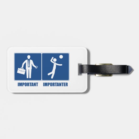 バレーボールが大切なのは仕事だ ラゲッジタグ (裏面横)