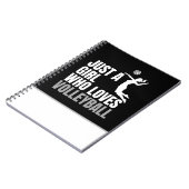 バレーボールが大好きな女の子だけ ノートブック (左側)