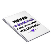 バレーボールが大好きな女の子を甘く見てはいけない ノートブック (右側)