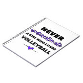 バレーボールが大好きな女の子を甘く見てはいけない ノートブック (左側)