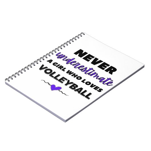 バレーボールが大好きな女の子を甘く見てはいけない ノートブック (左側)