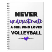 バレーボールが大好きな女の子を甘く見てはいけない ノートブック (正面)