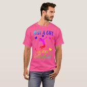 バレーボールが大好きな女の子 Tシャツ (正面フル)