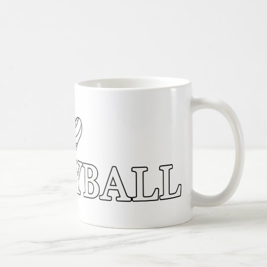 バレーボールが大好き コーヒーマグカップ (右)