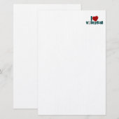 バレーボールが大好き 便箋 (正面/裏面)