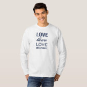 バレーボールが好き Tシャツ (正面フル)