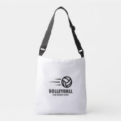 バレーボールが私のスポお気に入りのートだ クロスボディバッグ (正面)