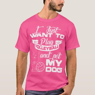バレーボールしたいバレーボール遊シャツ Tシャツ