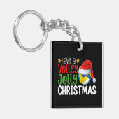 バレーボールすてきの休日を過ごす キーホルダー (正面左)