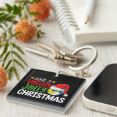 バレーボールすてきの休日を過ごす キーホルダー (正面右)