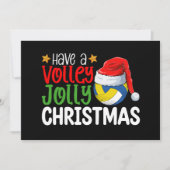 バレーボールすてきの休日を過ごす 招待状 (正面)