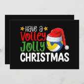 バレーボールすてきの休日を過ごす 招待状 (正面/裏面)