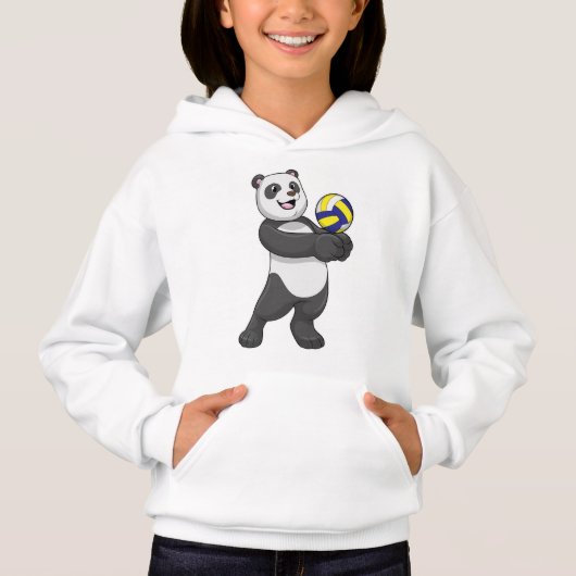 バレーボールでバレーボールのパンダ (正面)