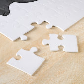 バレーボールでバレーボールのパンダ ジグソーパズル (側面)