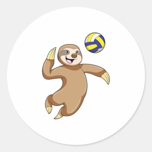 バレーボールでバレーボールの選手としてスロース ラウンドシール (正面)
