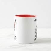 バレーボールでビートの涙おもしろい マグカップ (中央)